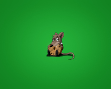 Fondo de pantalla Little Mouse With Cookie 220x176