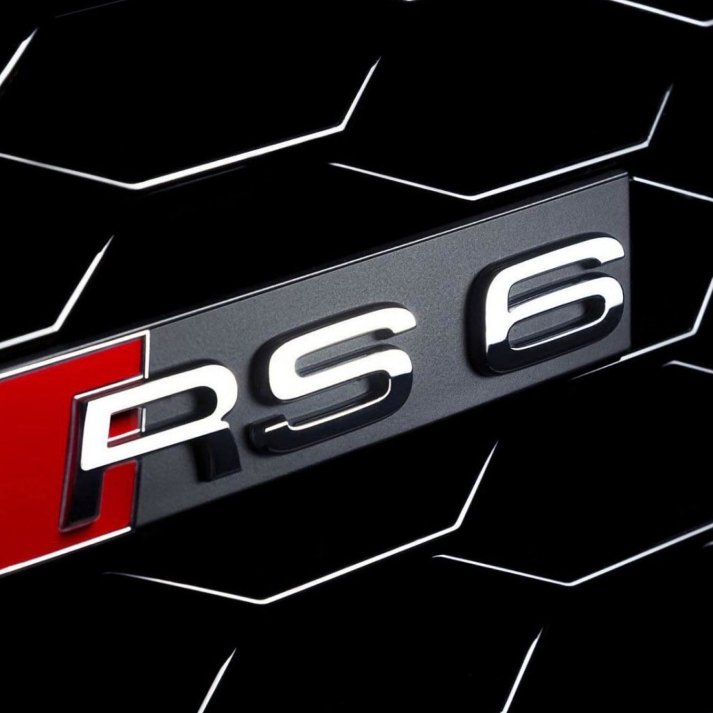 Das Audi RS6 Badge Wallpaper 1024x1024