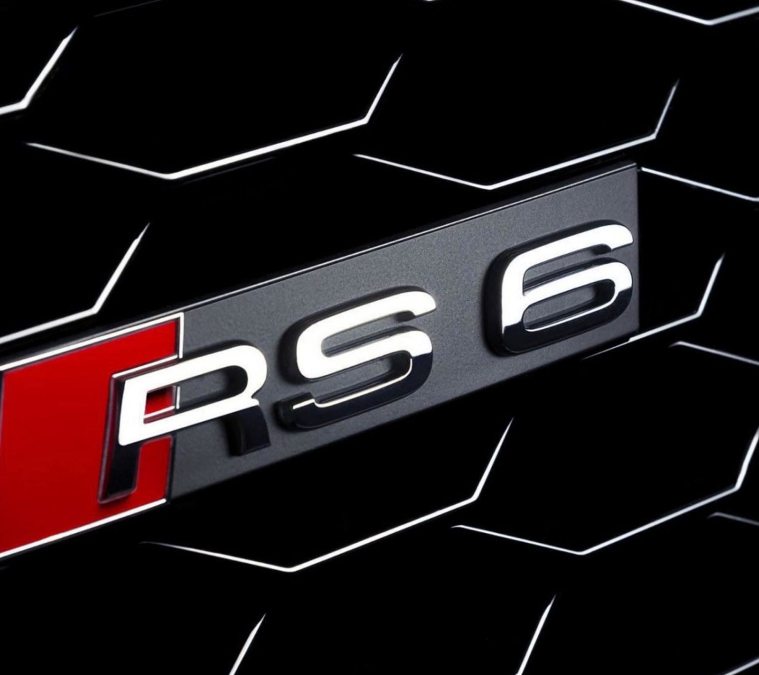 Das Audi RS6 Badge Wallpaper 1080x960