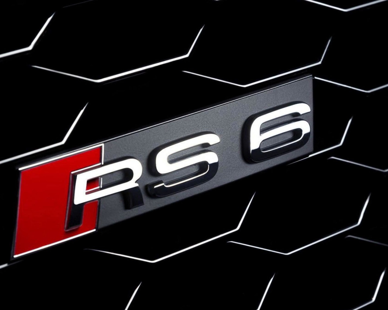 Das Audi RS6 Badge Wallpaper 1280x1024