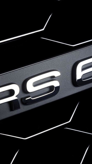 Обои Audi RS6 Badge 360x640