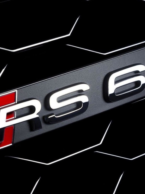 Fondo de pantalla Audi RS6 Badge 480x640