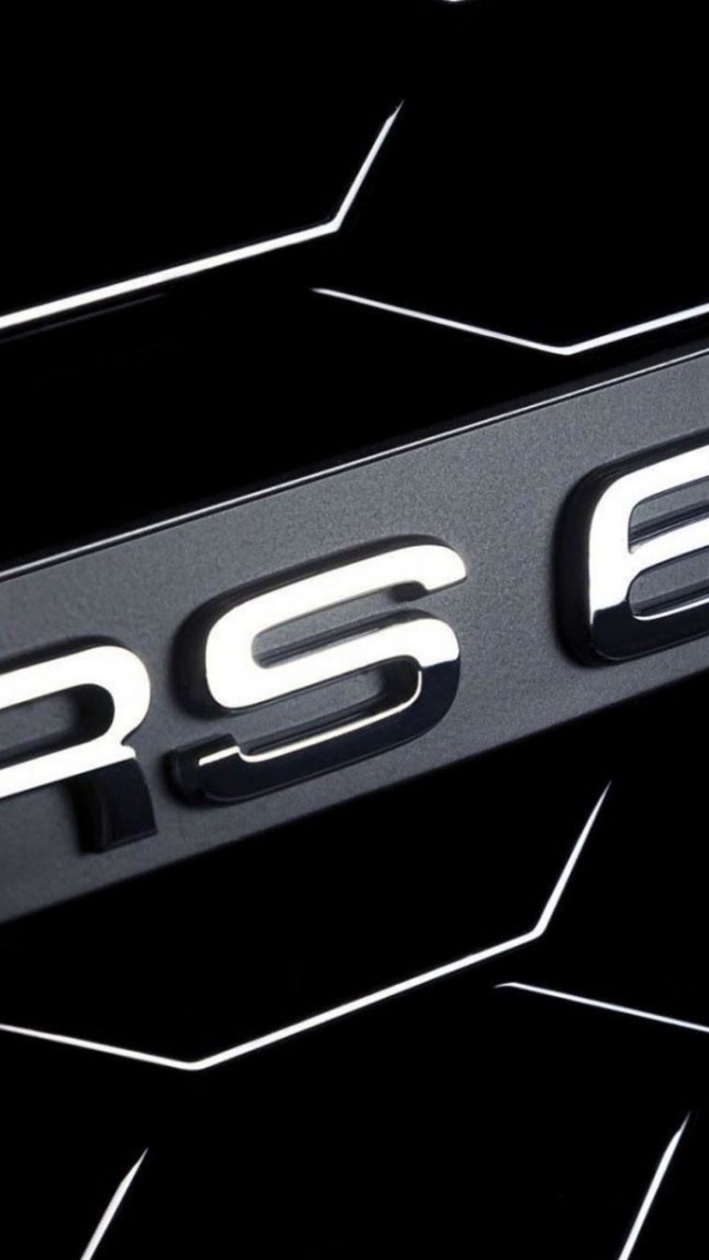 Audi RS6 Badge wallpaper 640x1136
