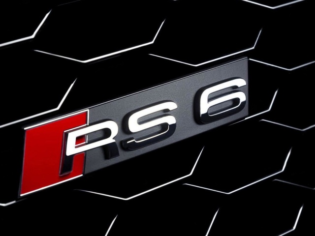Das Audi RS6 Badge Wallpaper 640x480