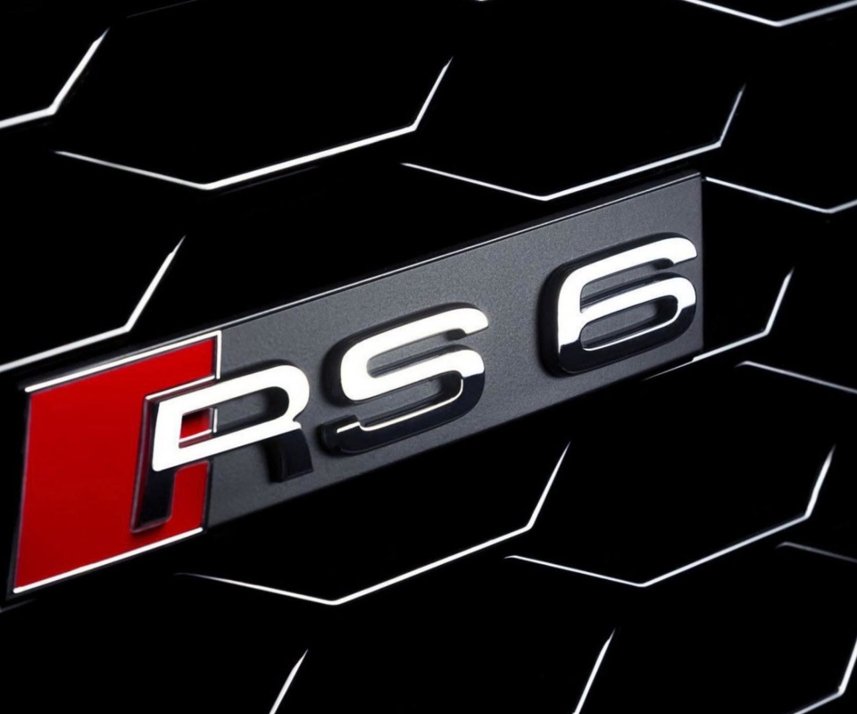 Обои Audi RS6 Badge 960x800