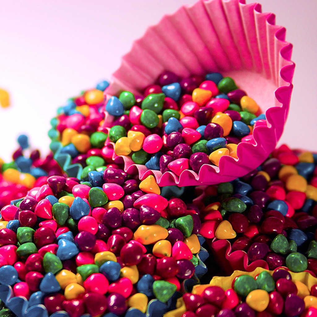 Das Colorful Candys Wallpaper 1024x1024