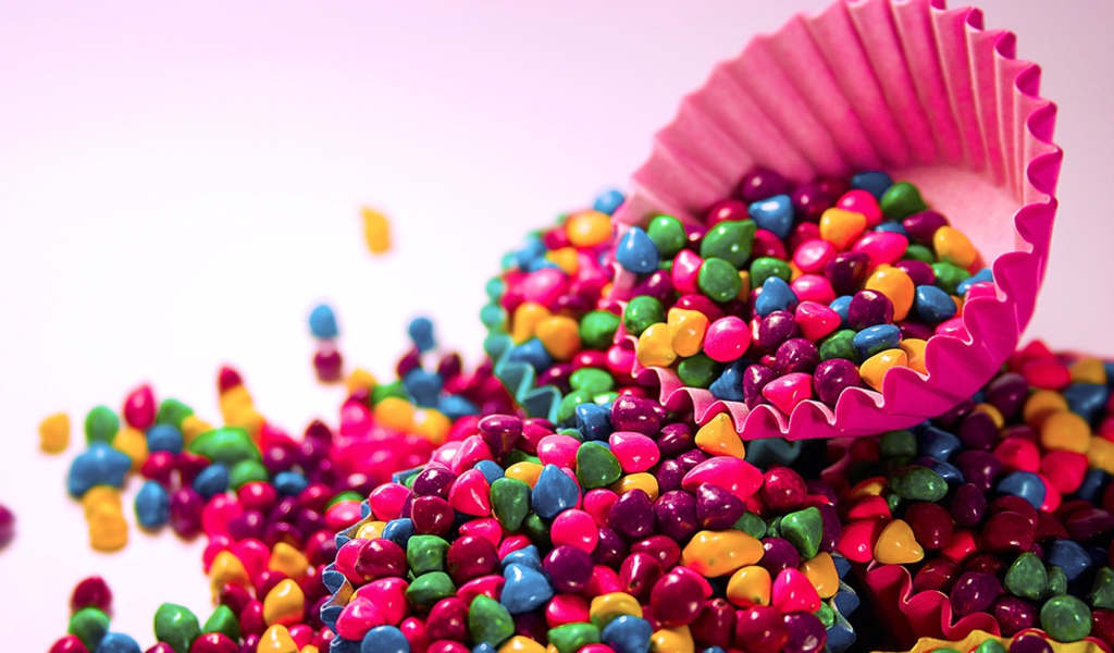 Das Colorful Candys Wallpaper 1024x600