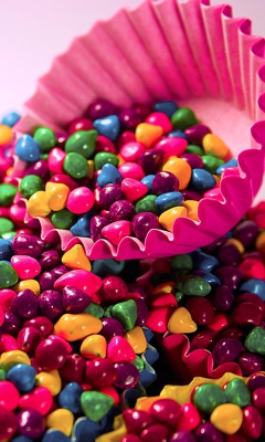 Das Colorful Candys Wallpaper 240x400
