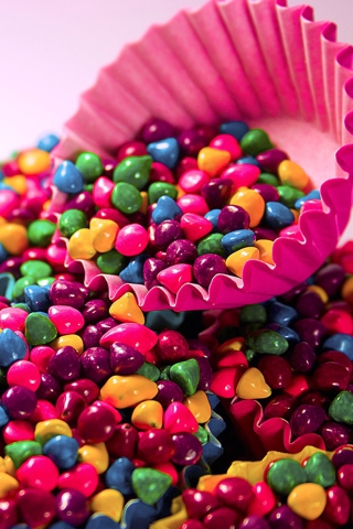 Das Colorful Candys Wallpaper 320x480