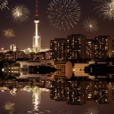 Das Fireworks In Berlin Wallpaper 128x128