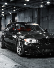 Das BMW 135i Black Kit Tuning Wallpaper 176x220