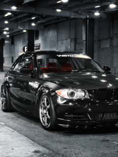 BMW 135i Black Kit Tuning screenshot #1 240x320