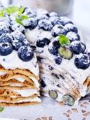 Blueberry And Cream Cake wallpaper 132x176