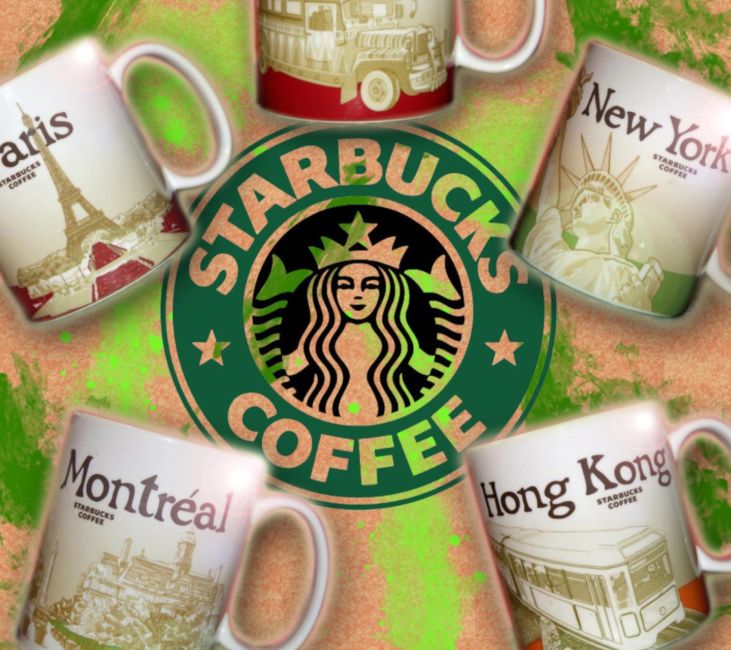 Fondo de pantalla Starbucks Coffee Cup 1440x1280