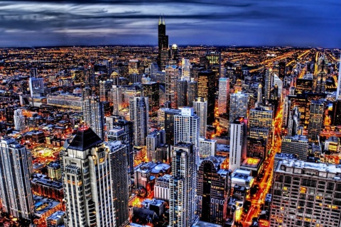 Chicago with John Hancock Center, Illinois screenshot #1 480x320