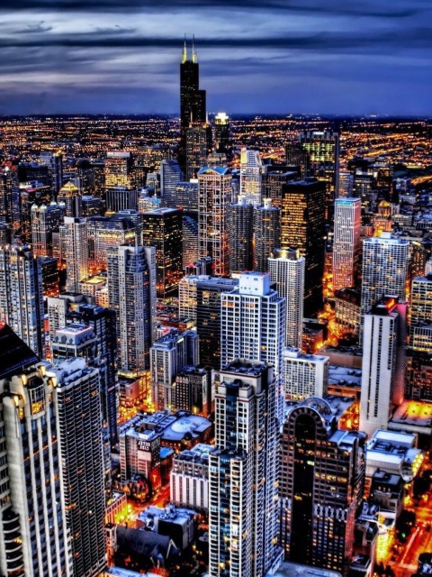 Chicago with John Hancock Center, Illinois screenshot #1 480x640