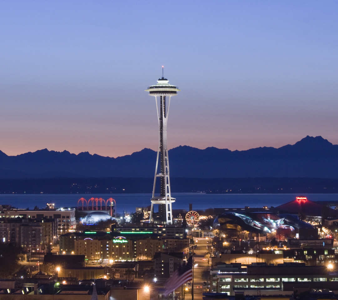 Space Needle and Seattle Center wallpaper 1080x960