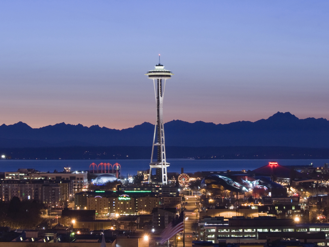 Das Space Needle and Seattle Center Wallpaper 1152x864