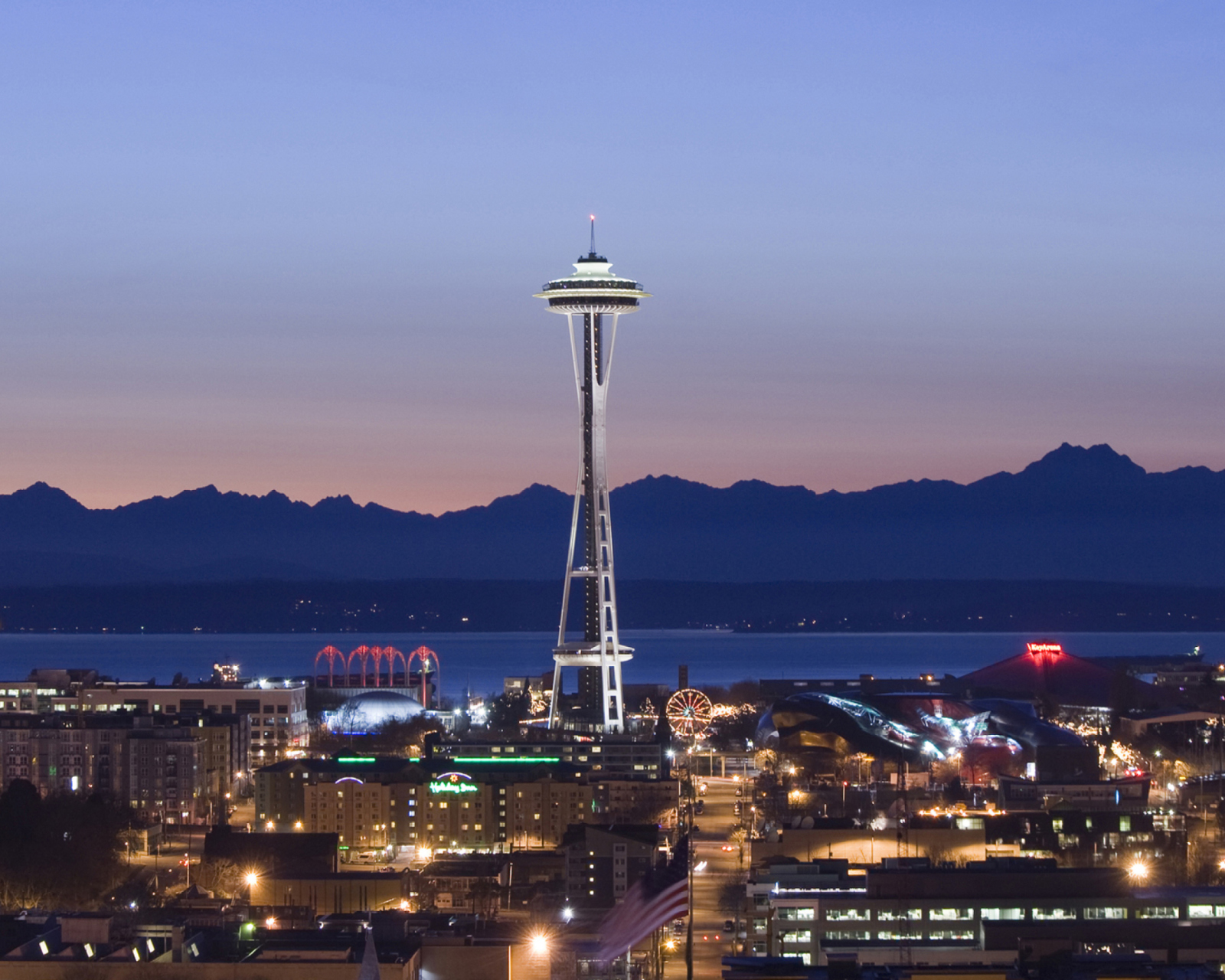 Das Space Needle and Seattle Center Wallpaper 1600x1280