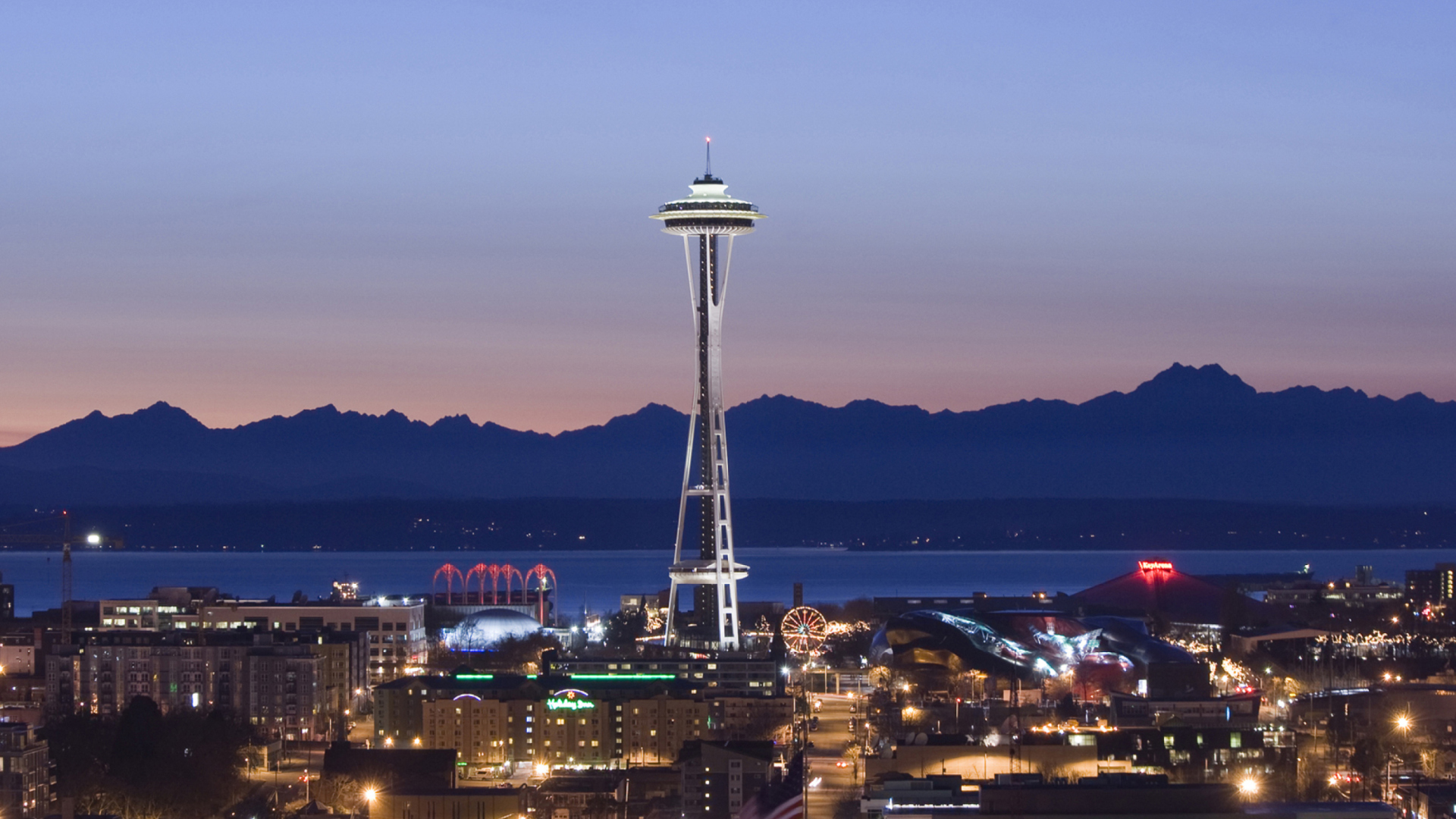 Screenshot №1 pro téma Space Needle and Seattle Center 1920x1080