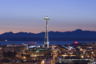 Space Needle and Seattle Center - Obrázkek zdarma pro HTC Hero