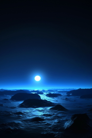 Space Sunset screenshot #1 320x480