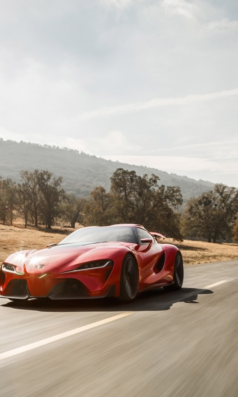 2014 Toyota Ft 1 Concept Front Angle wallpaper 480x800
