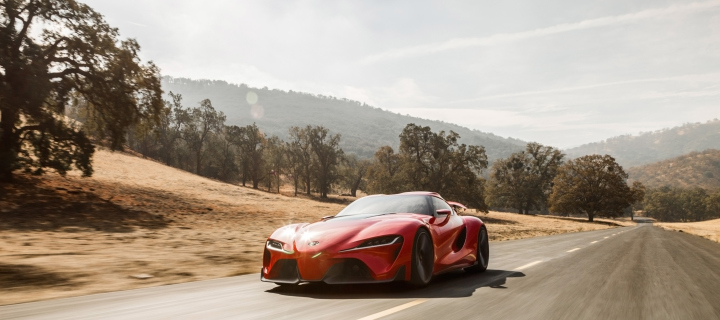 2014 Toyota Ft 1 Concept Front Angle wallpaper 720x320