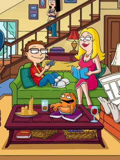 Sfondi American Dad Cartoon 240x320