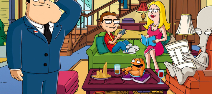 Sfondi American Dad Cartoon 720x320