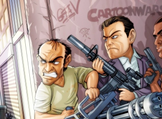 GTA Cartoon Wallpaper for Android, iPhone and iPad