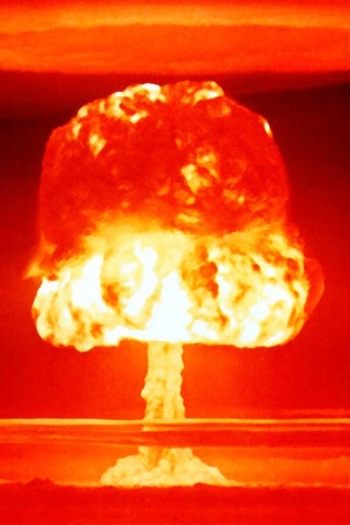Fondo de pantalla Nuclear explosion 320x480