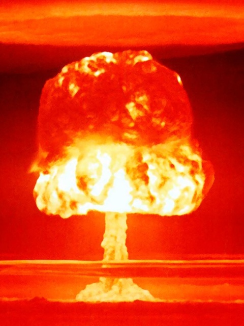 Nuclear explosion wallpaper 480x640