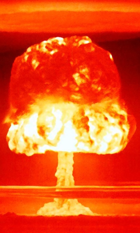 Nuclear explosion wallpaper 480x800