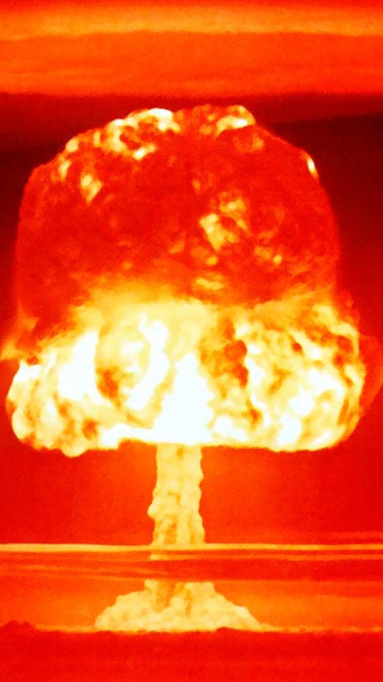 Fondo de pantalla Nuclear explosion 750x1334