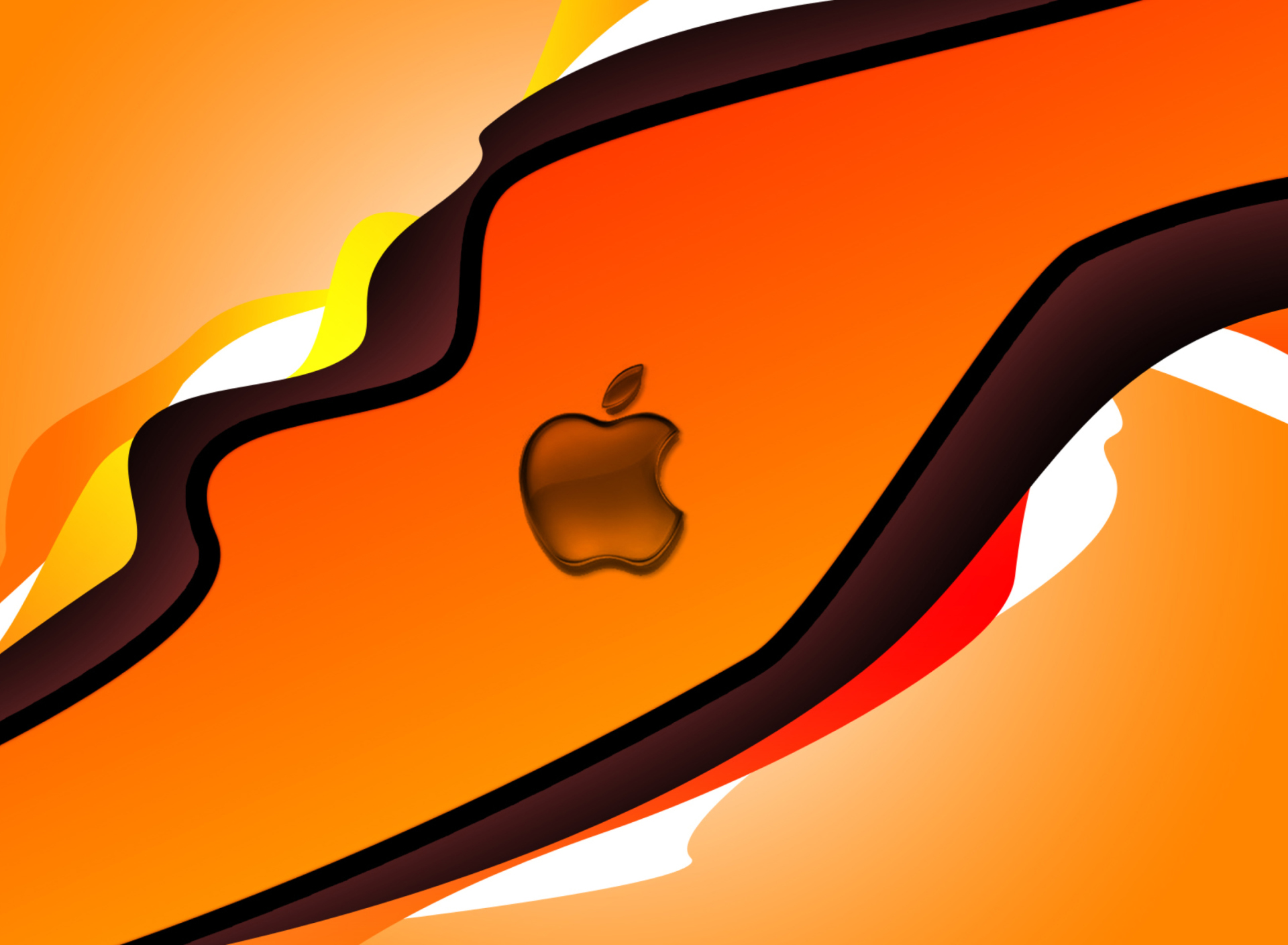 Orange Apple wallpaper 1920x1408