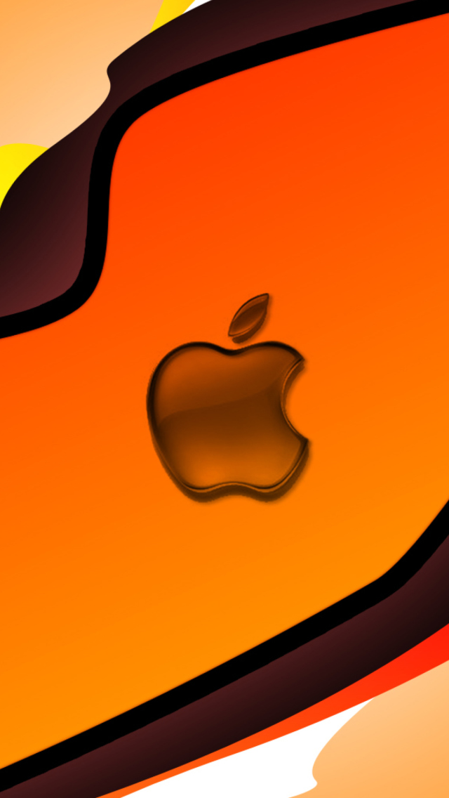 Orange Apple wallpaper 640x1136