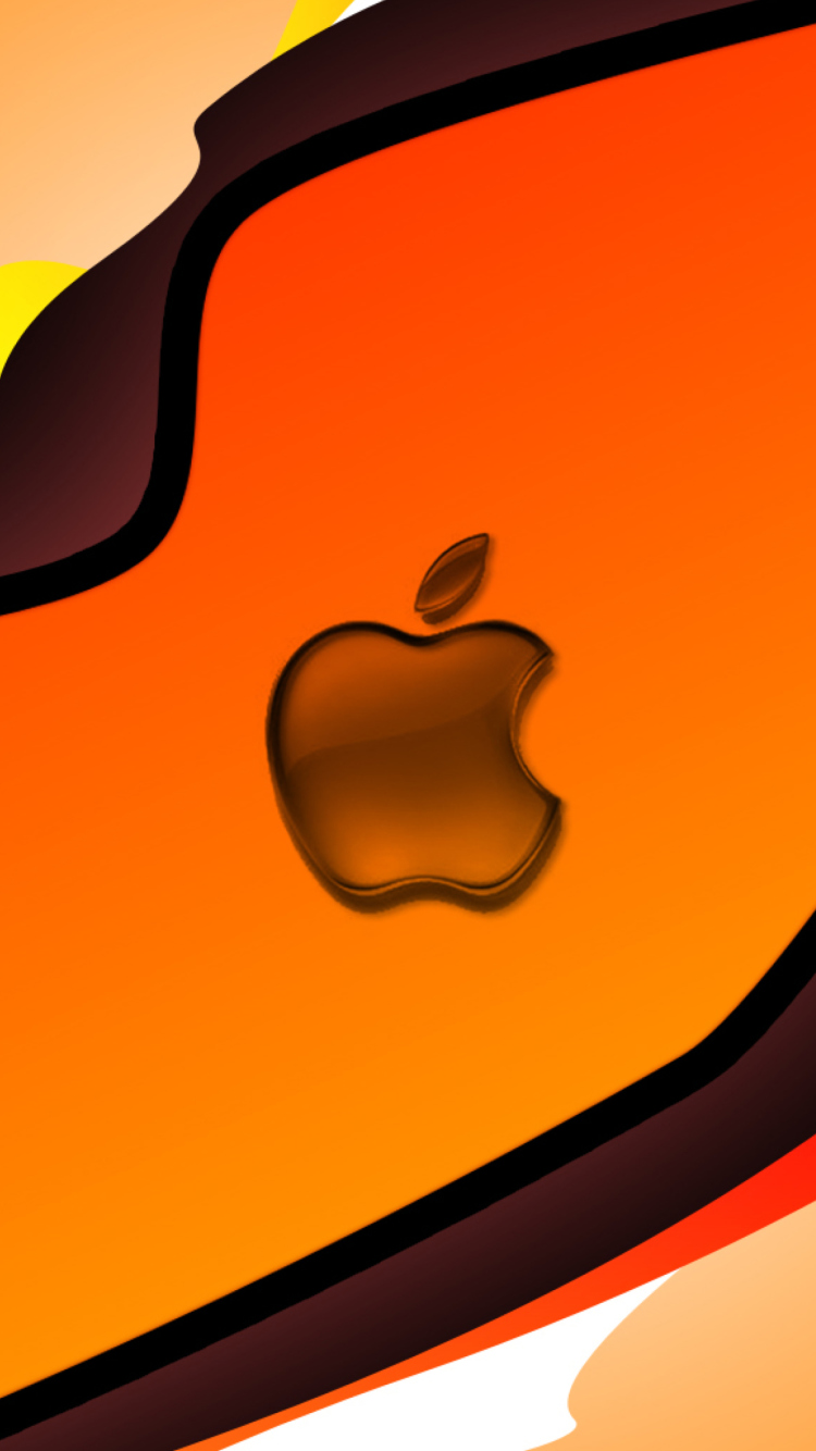 Fondo de pantalla Orange Apple 750x1334