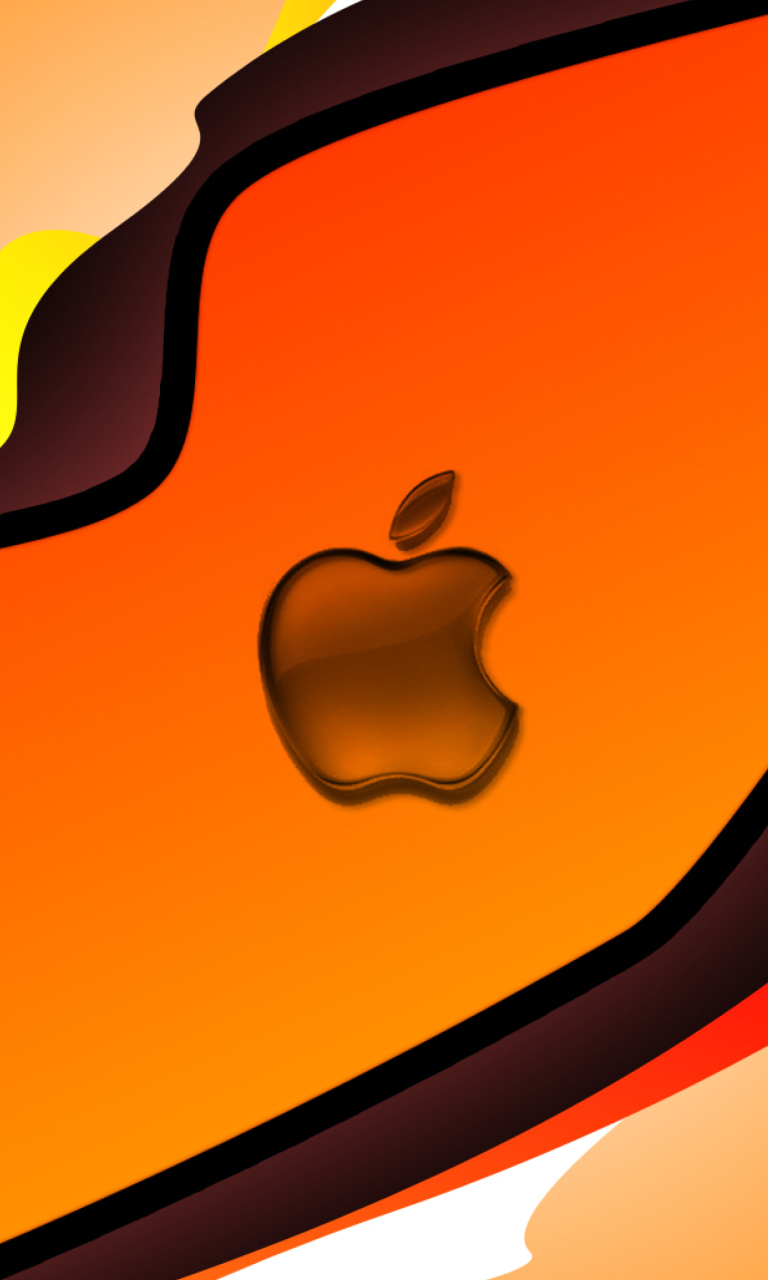 Orange Apple wallpaper 768x1280