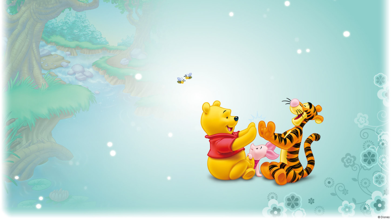 Screenshot №1 pro téma Winnie The Pooh 1600x900