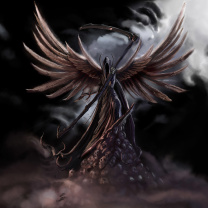 Grim Black Angel wallpaper 208x208