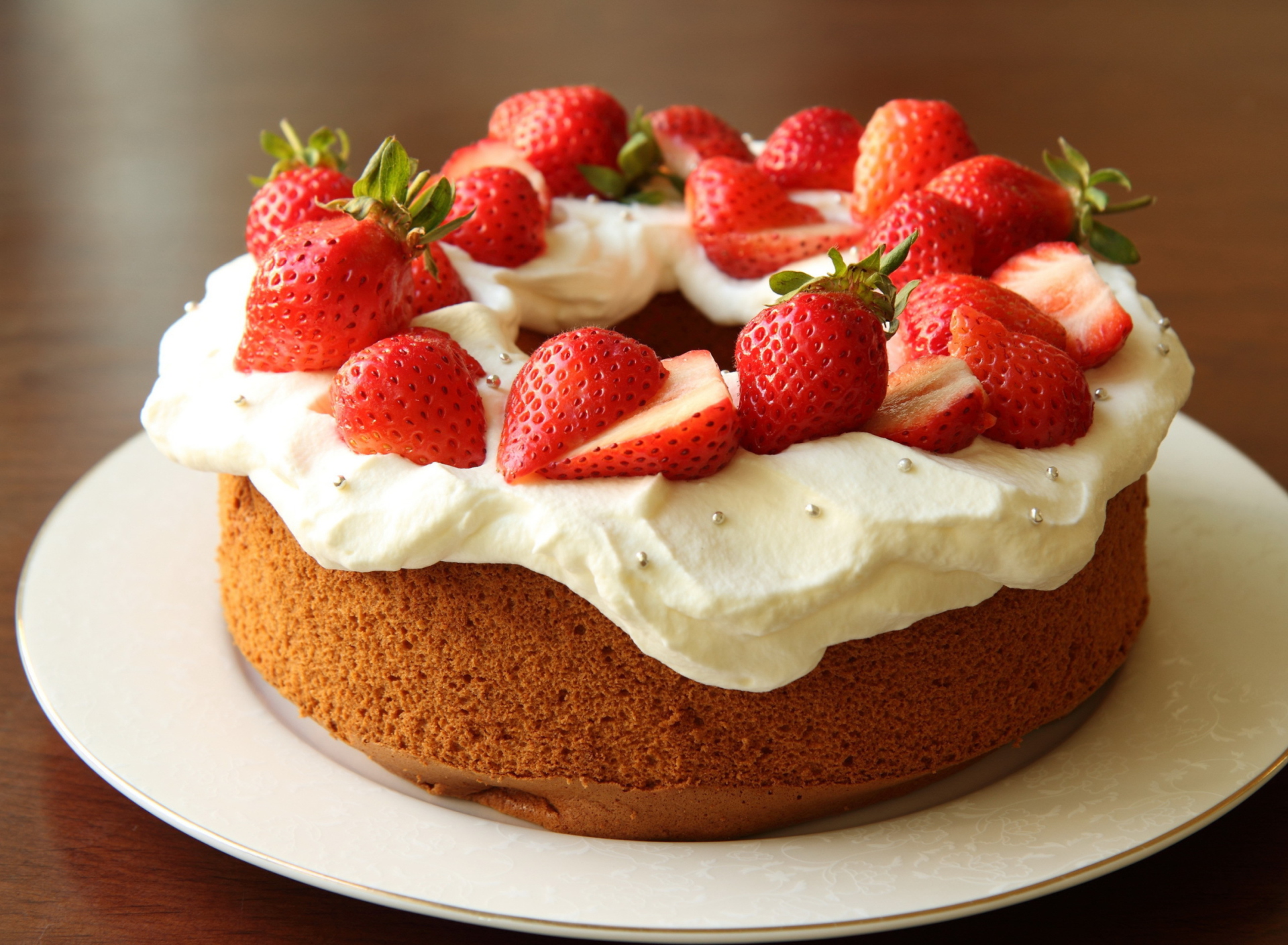 Sfondi Strawberry Cake 1920x1408