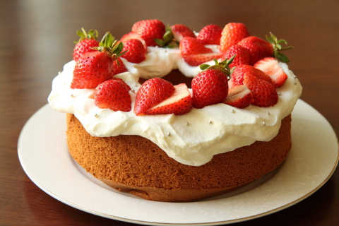 Sfondi Strawberry Cake 480x320