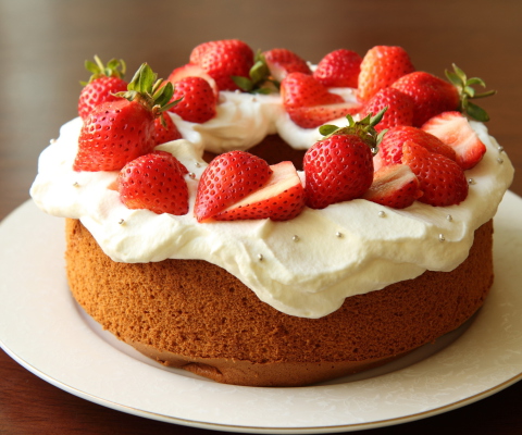 Sfondi Strawberry Cake 480x400