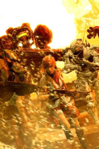 Das Mass effect, Shepard, Halo, Final fantasy 13, Dead space Characters Wallpaper 320x480