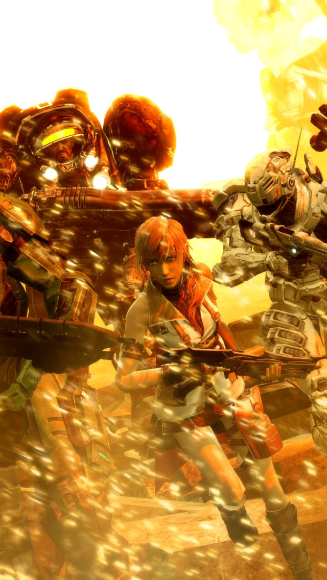 Screenshot №1 pro téma Mass effect, Shepard, Halo, Final fantasy 13, Dead space Characters 640x1136