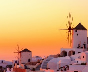 Screenshot №1 pro téma Greece Oia City on Santorini 176x144