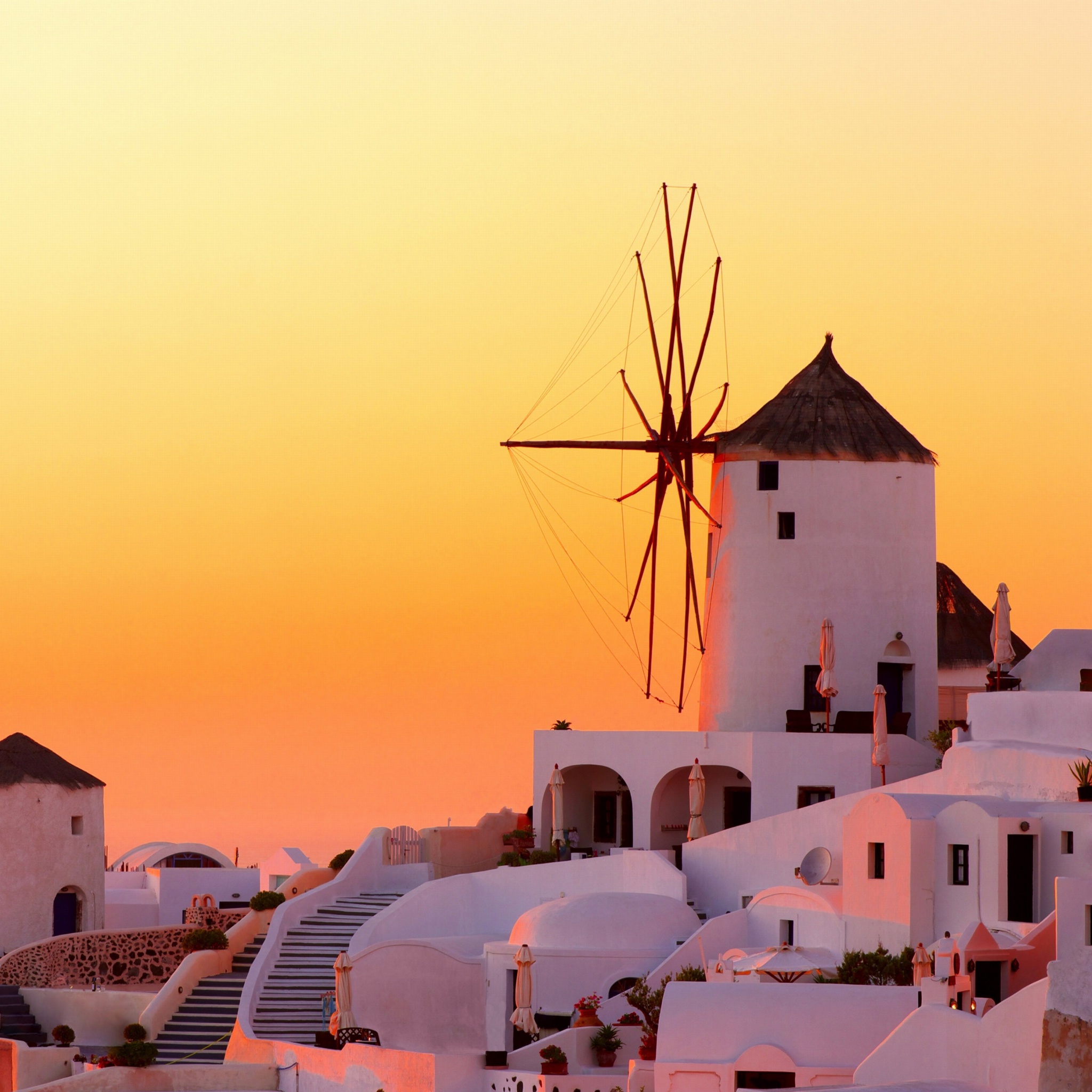 Screenshot №1 pro téma Greece Oia City on Santorini 2048x2048