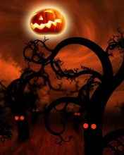 Halloween Night And Costumes wallpaper 176x220