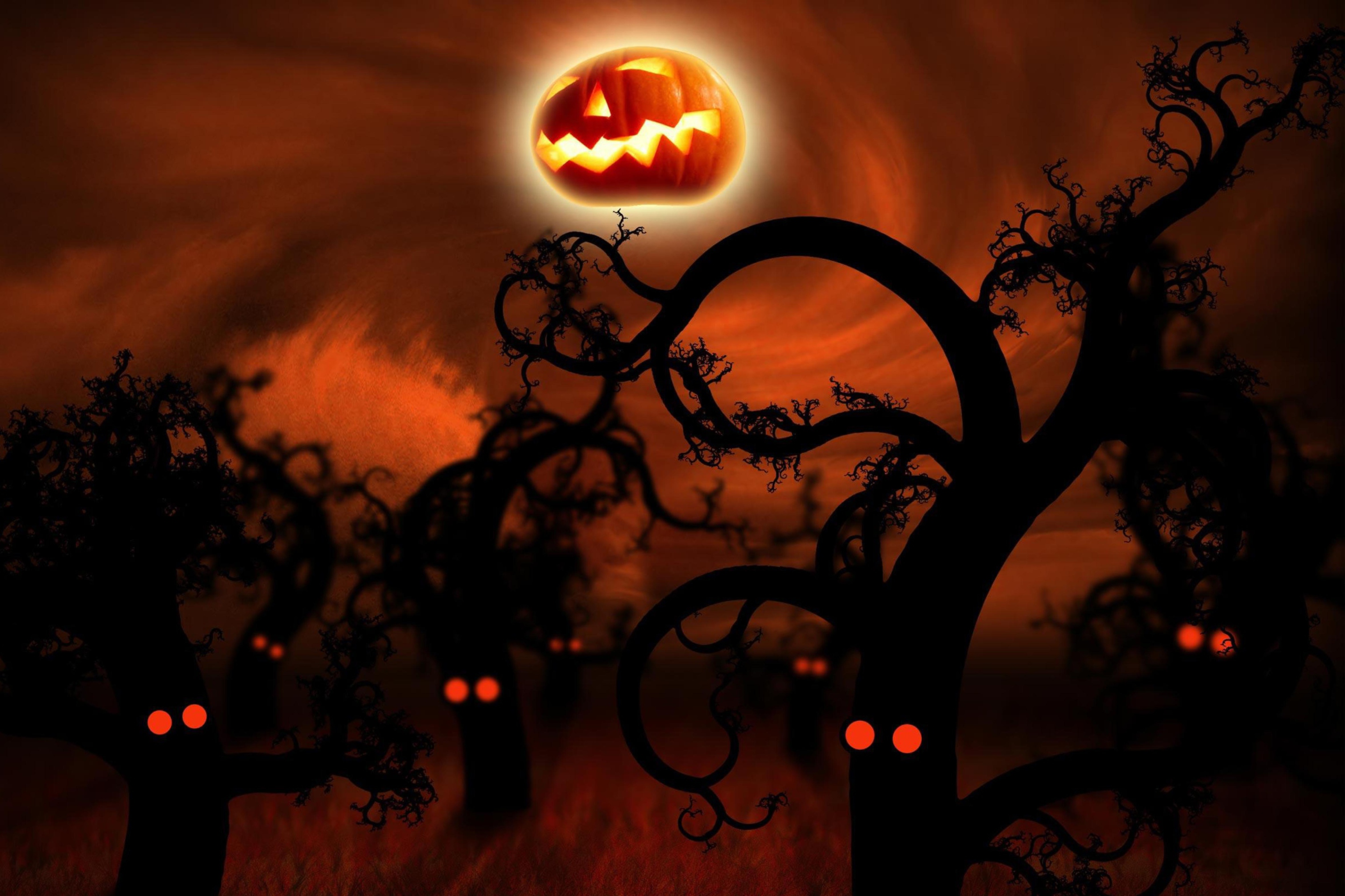 Halloween Night And Costumes wallpaper 2880x1920